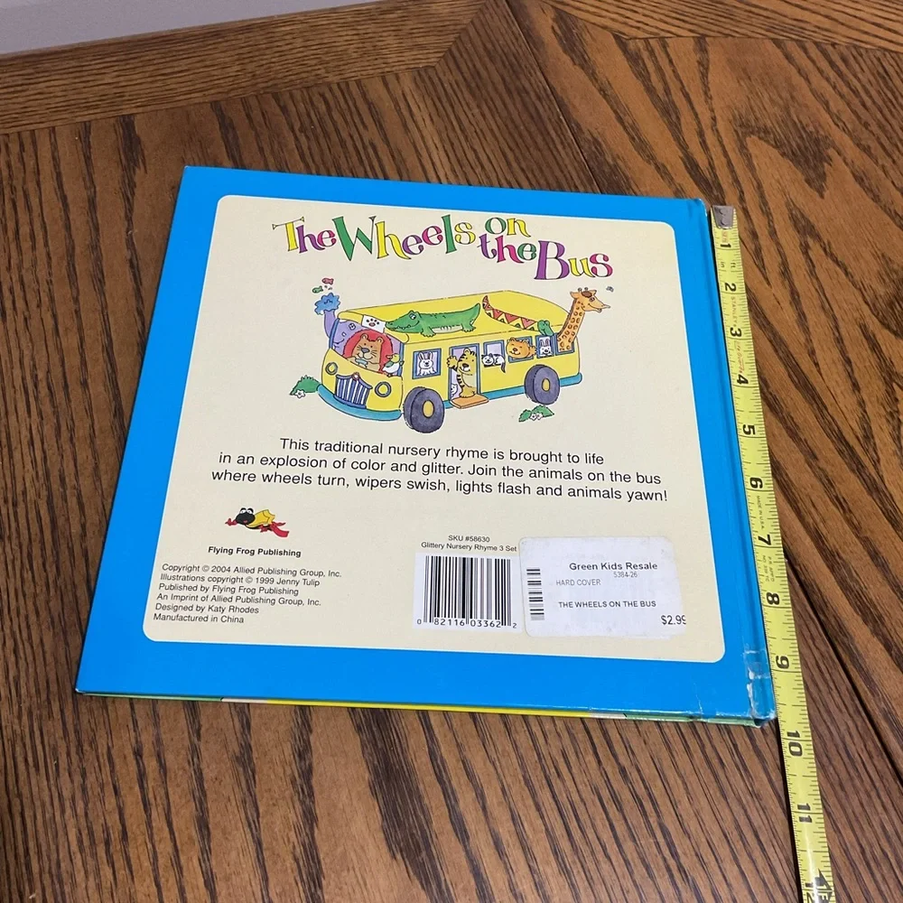 Books: Wheels on Bus, Tools Rule, I Grow Up, Daniel Tiger, Lego Superhero, Poky